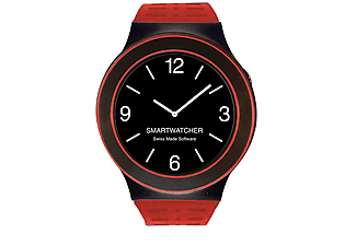 SMARTWATCHER Sense, Senioren Smartwatch, Rot/Schwarz