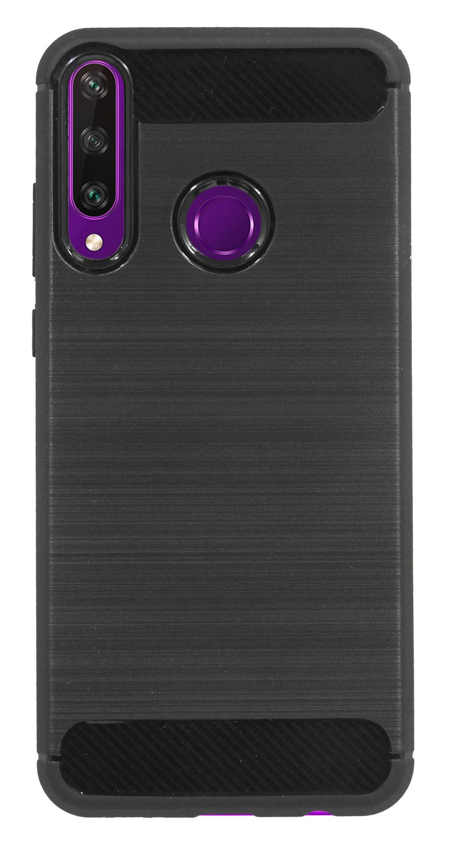 Case, Schwarz Huawei, COFI Carbon-Look Bumper, Y6P,