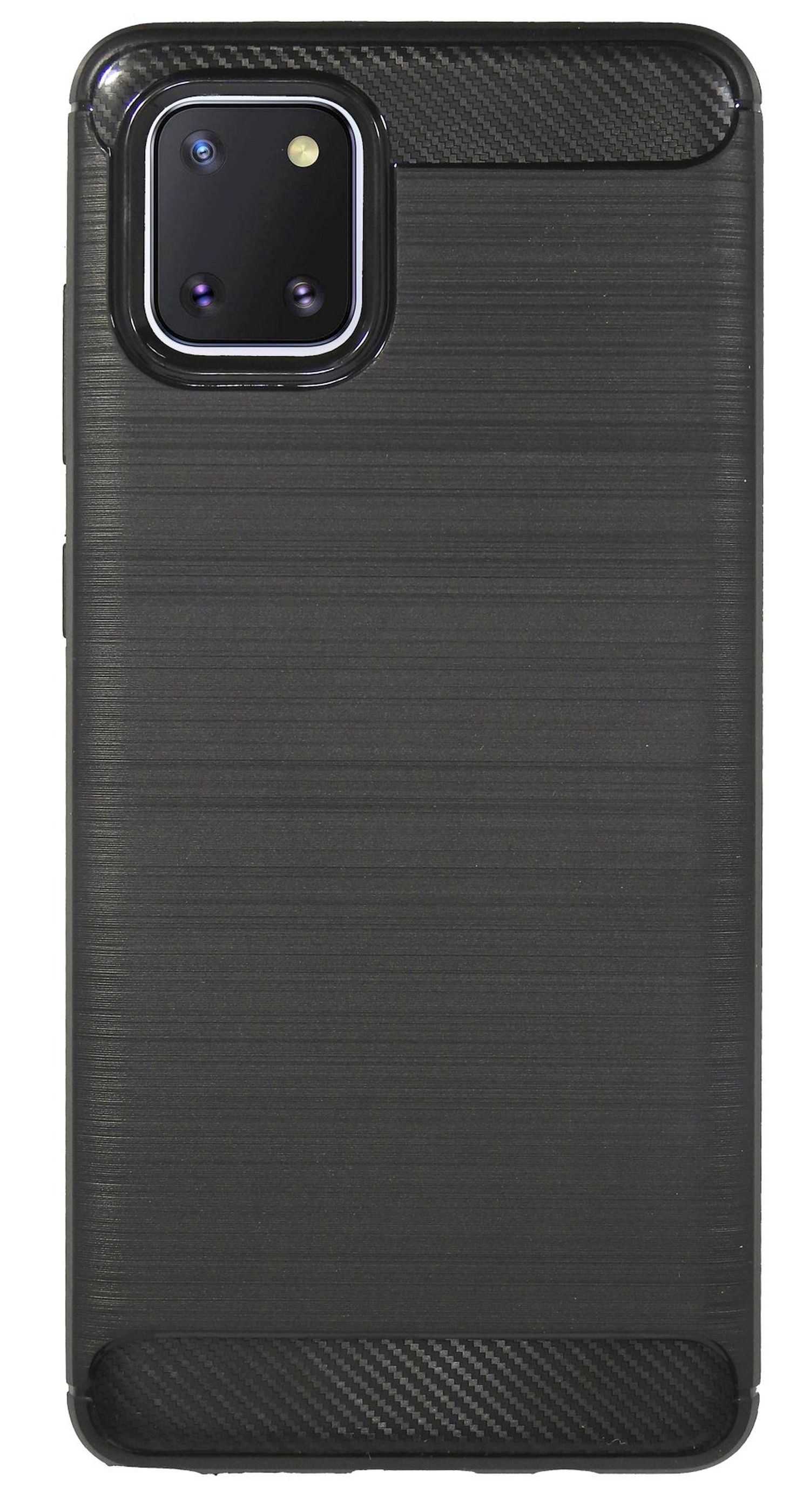 COFI Carbon-Look Case, Bumper, Samsung, Note Schwarz Lite, Galaxy 10