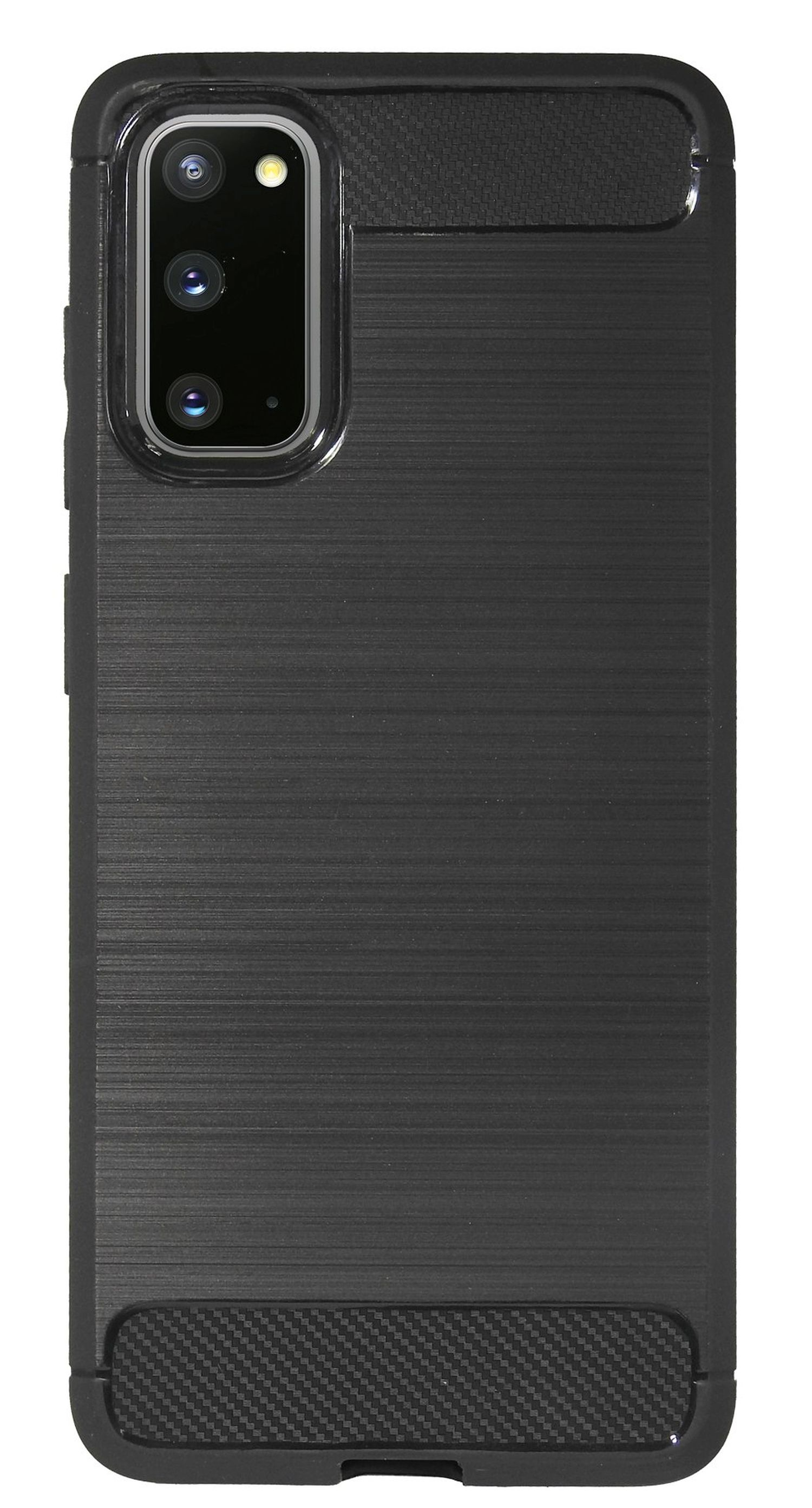 COFI Samsung, Carbon-Look Galaxy Case, Bumper, Schwarz S20,