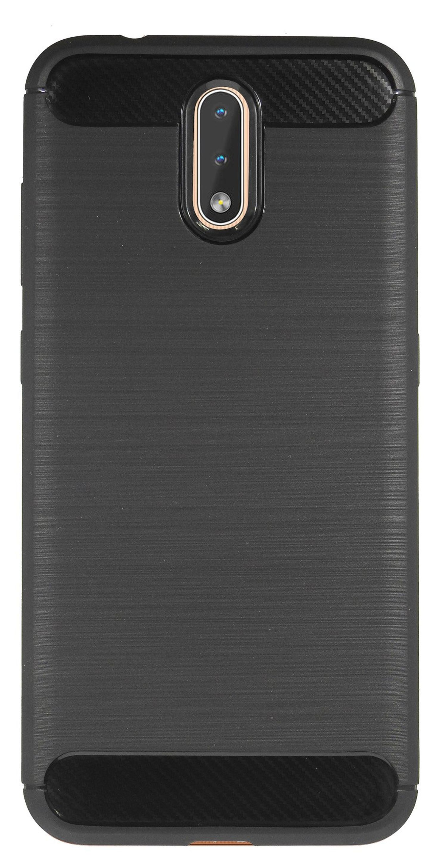 COFI Carbon-Look Case, Bumper, Nokia, 2.3, Schwarz
