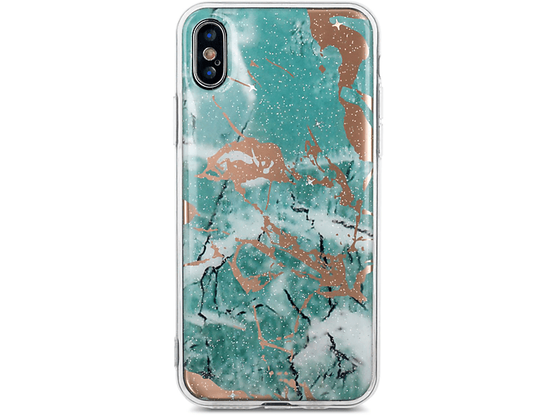 majestätisch COFI Marmor Case, S20+, Galaxy Samsung, Grün Bumper