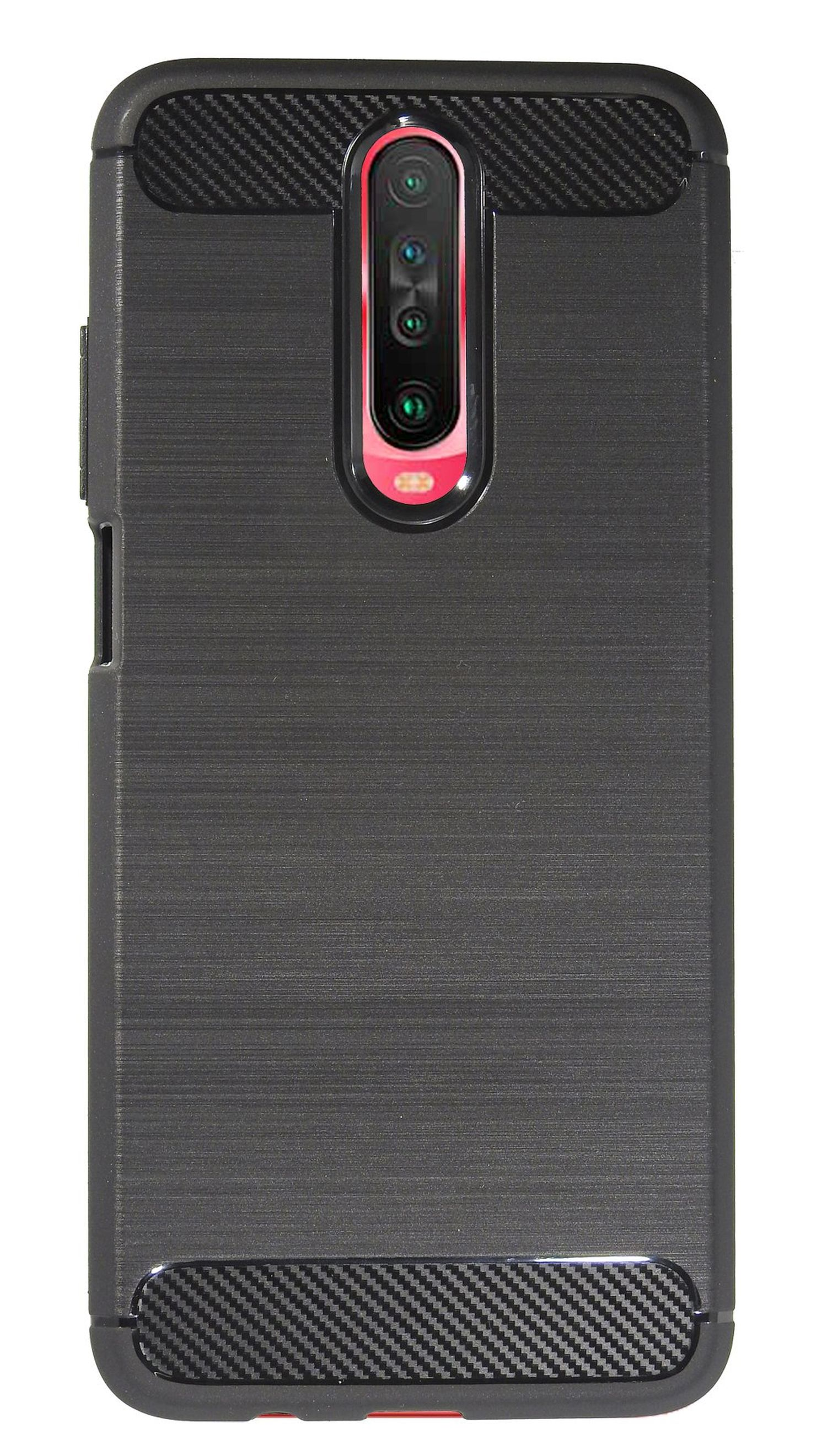 Schwarz K30, COFI Redmi Case, Xiaomi, Bumper, Carbon-Look