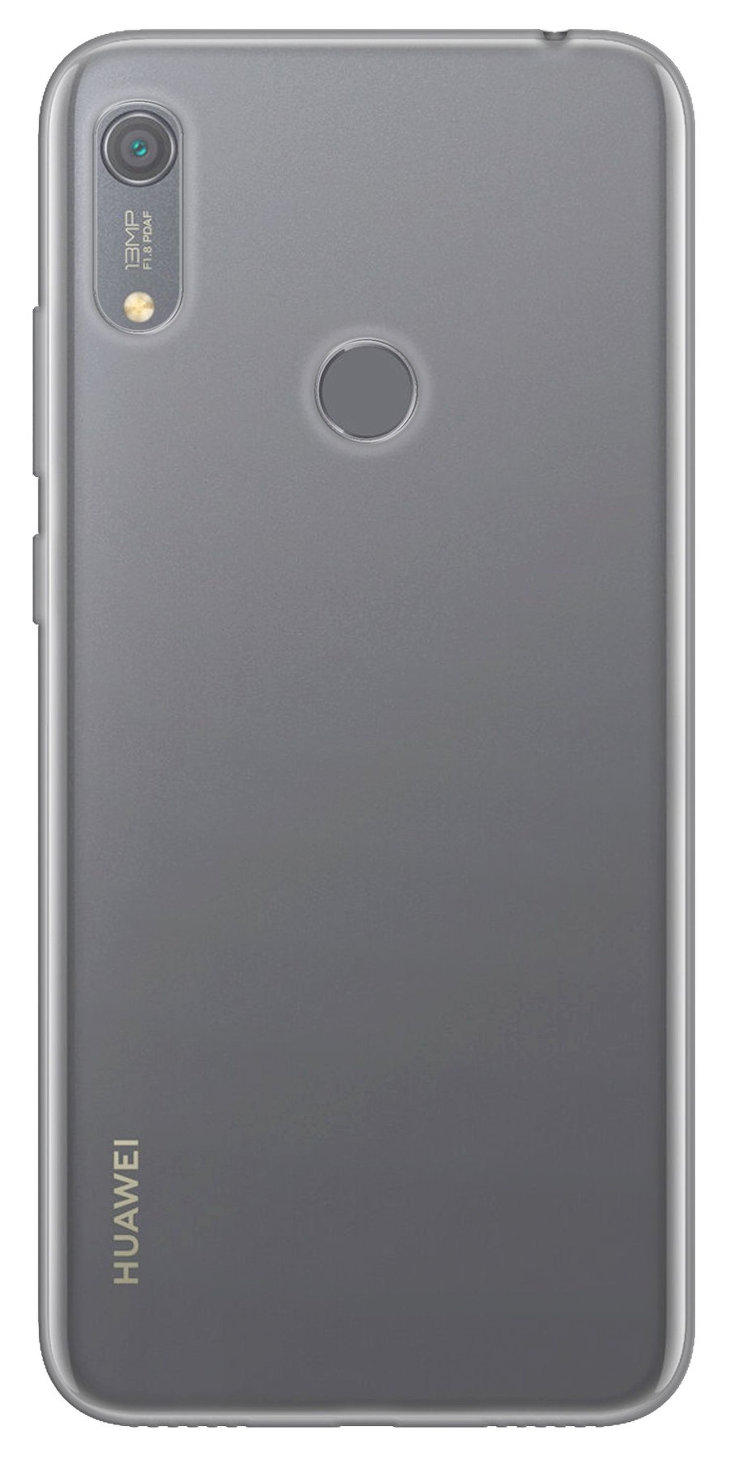 COFI cofi1453® Silikon Handy Huawei Basic Cover Case Y6s, Y6s Huawei, mit Hülle Transparent Transparent, Soft kompatibel Schutz Bumper, TPU