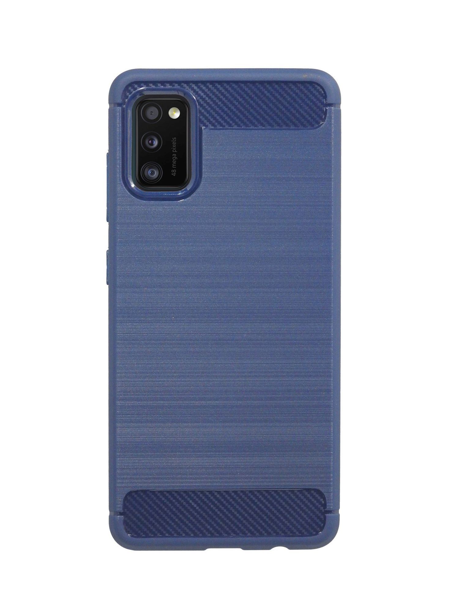 COFI Carbon-Look Samsung, Galaxy Case, Bumper, A41, Blau