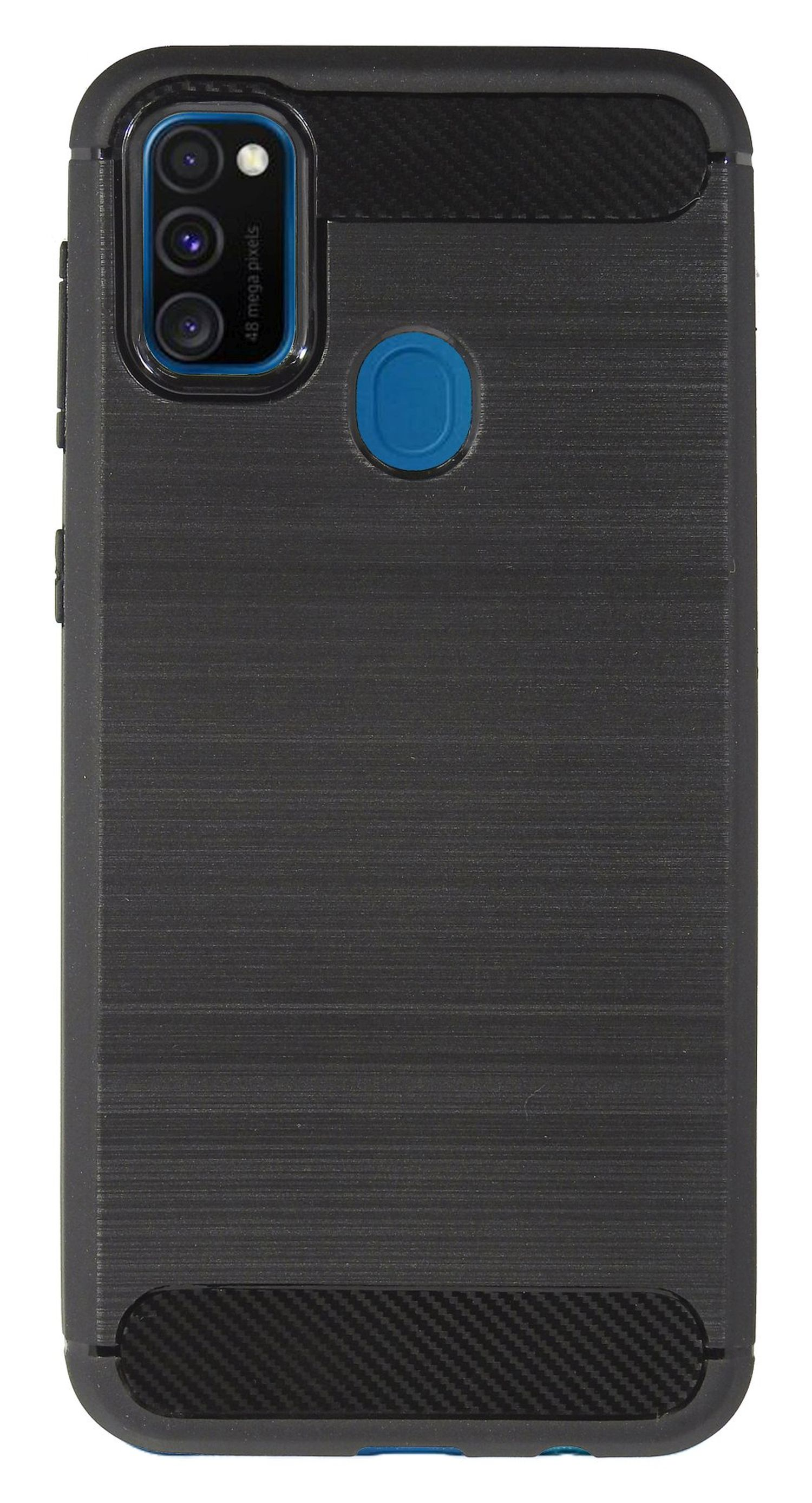 Case, Samsung, Schwarz Galaxy COFI Carbon-Look Bumper, M30s,