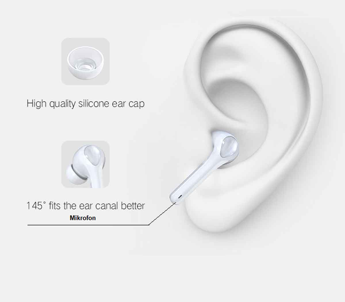 LOOKIT Select Tin-G9, In-ear True Bluetooth Kopfhörer weiß Wireless In-ear