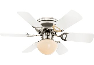 GLOBO Deckenventilator mit LED Beleuchtung Leuchte Luftkühler 0307WLED Ventilator Weiß 