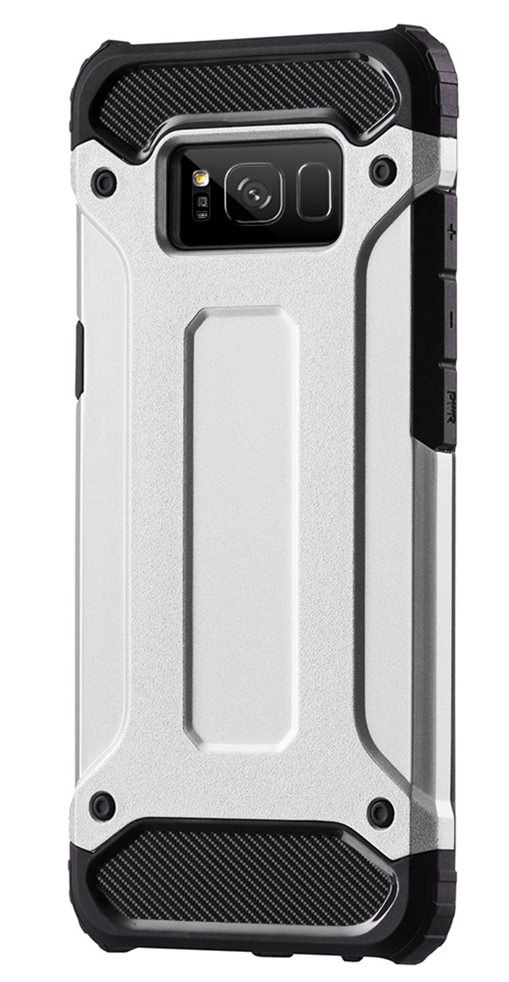 COFI Hybrid Armor Case, Bumper, Huawei, Y6 2018, Silber