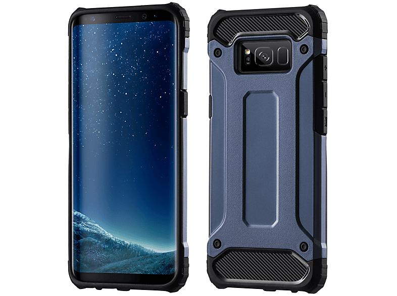 COFI Hybrid Armor Case, Bumper, Huawei, Y6 2019, Blau