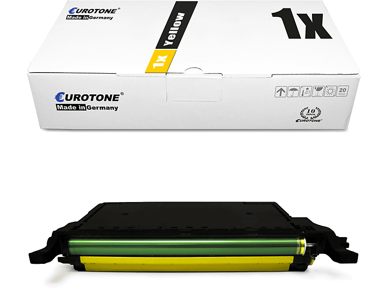 EUROTONE ersetzt Samsung CLP-Y600A Toner Cartridge Yellow (CLP-Y600A)