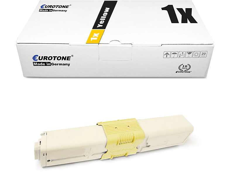 EUROTONE ET3612396 Toner Cartridge Yellow (OKI 46508709)