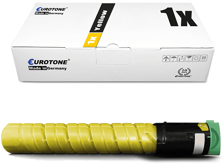 EUROTONE ET3444645 Toner Cartridge Yellow (Ricoh 842062 / TYPE-MPC2551HE)