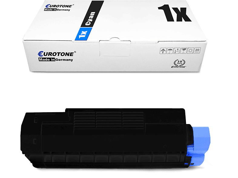 EUROTONE ET3828001 Toner Cartridge Cyan 42127407 / C5100 Series) (OKI