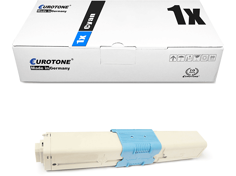 EUROTONE ET3536258 Toner (OKI Cartridge Cyan 44973511)