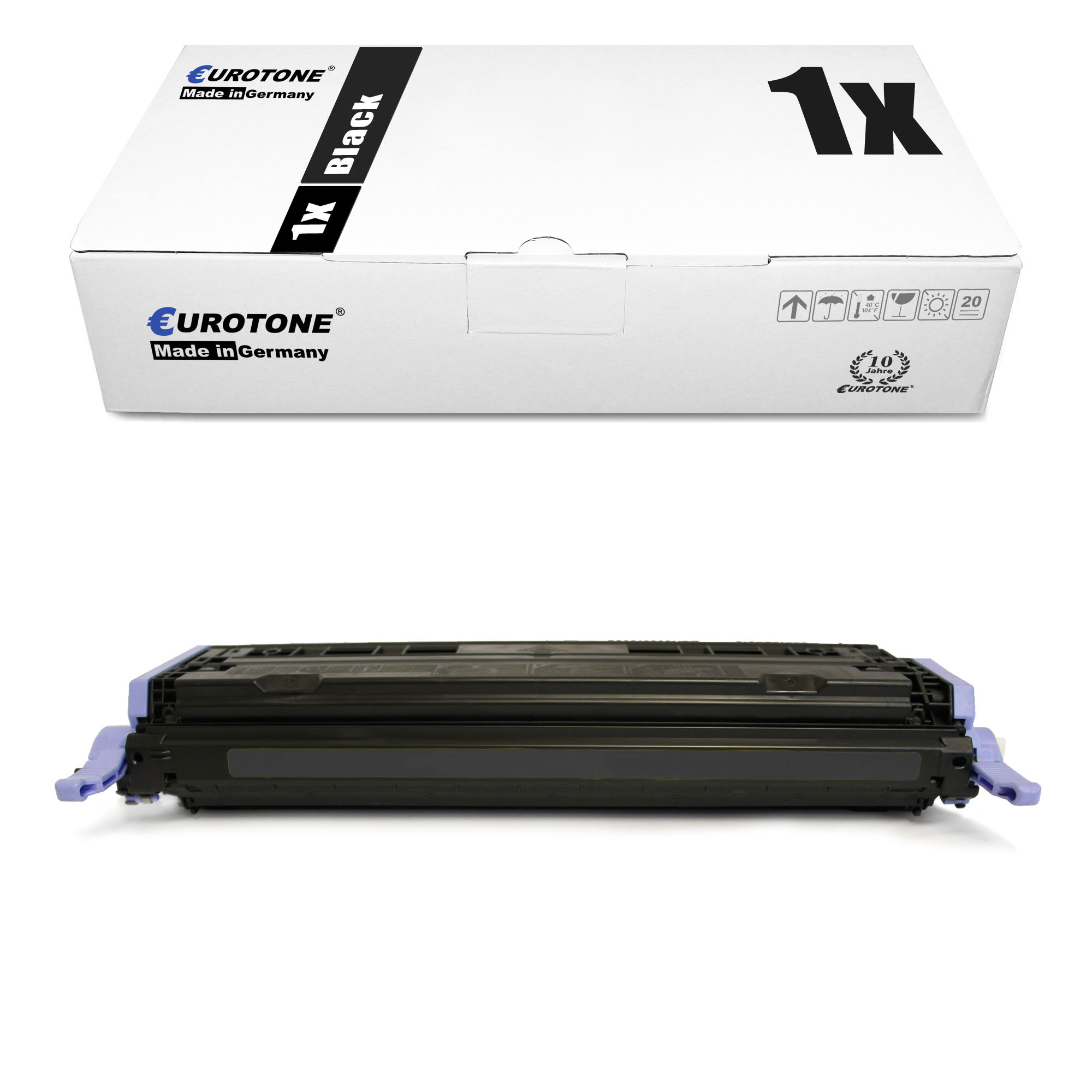 EUROTONE LaserJet 1600 1xBK Q6000A Cartridge / 124A) Toner (HP Schwarz