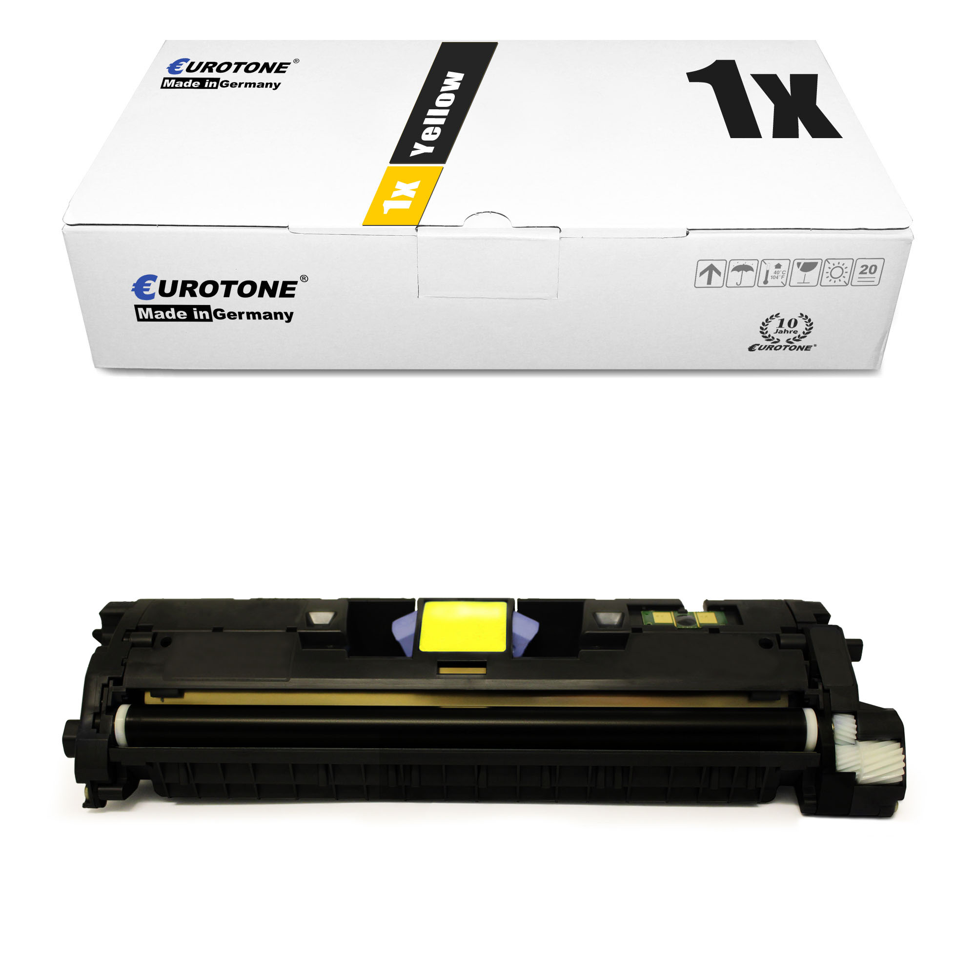 EUROTONE ersetzt HP Q3962A / 122A / 122A) (Q3962A Yellow Toner Cartridge