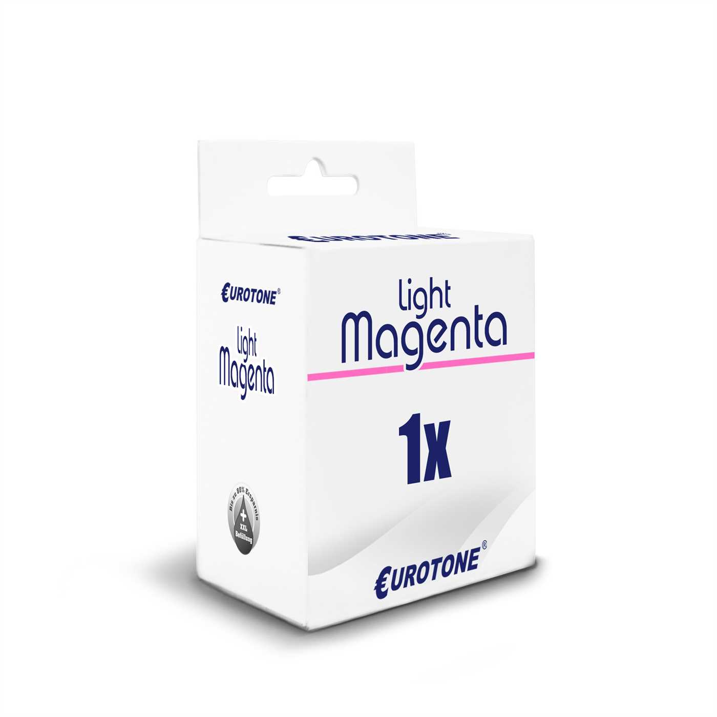 Weiße Box, hellmagenta Toner. Box hat Eurotone-Logo und Text. 'Light Magenta' ist der Text.
