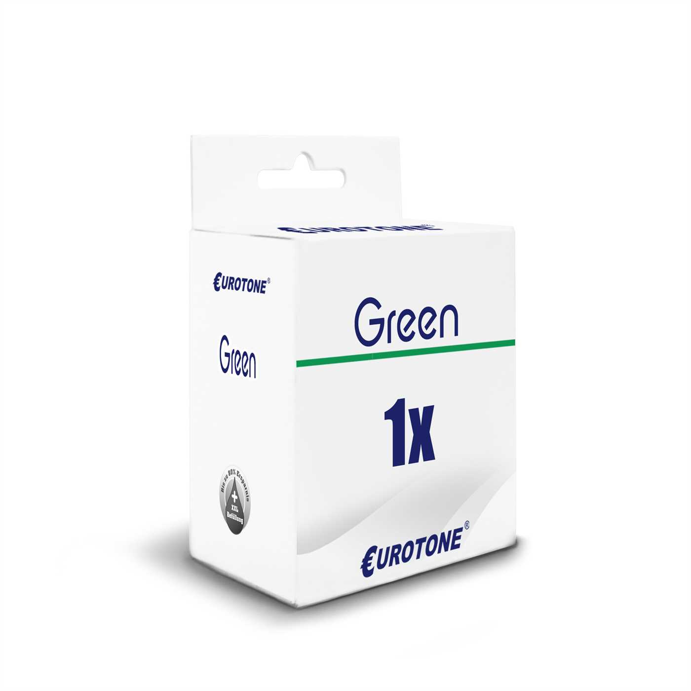 Weiße Box mit 'Green' Text, '1X' und Eurotone-Logo. Die Box steht vor weißem Hintergrund.