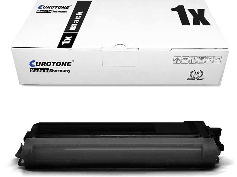 EUROTONE ersetzt Brother / Schwarz Toner Cartridge TN230) TN-230BK (TN-230BK