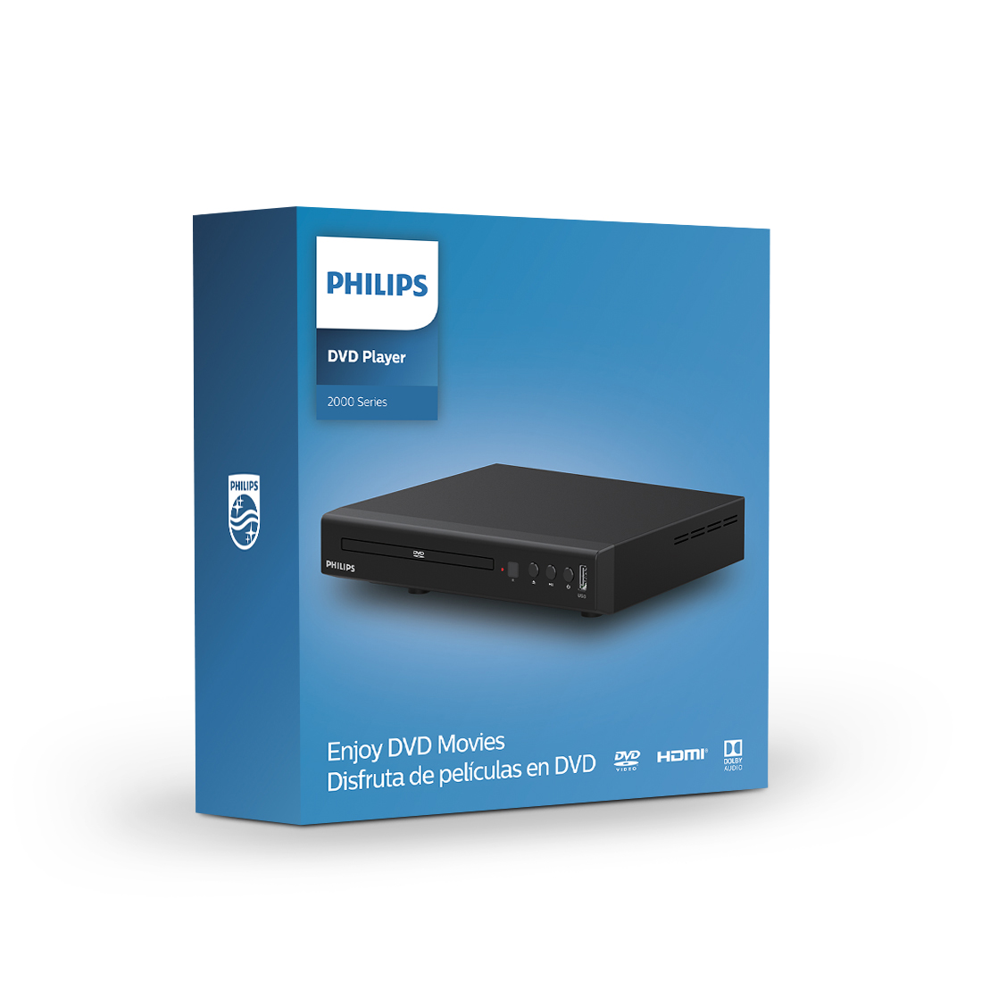 PHILIPS Philips TAEP200 DVD-Player Player - 2000) mit HDMI-Kabel 2M DVD-Player CD-Unterstützun Black DVD (Serie mit