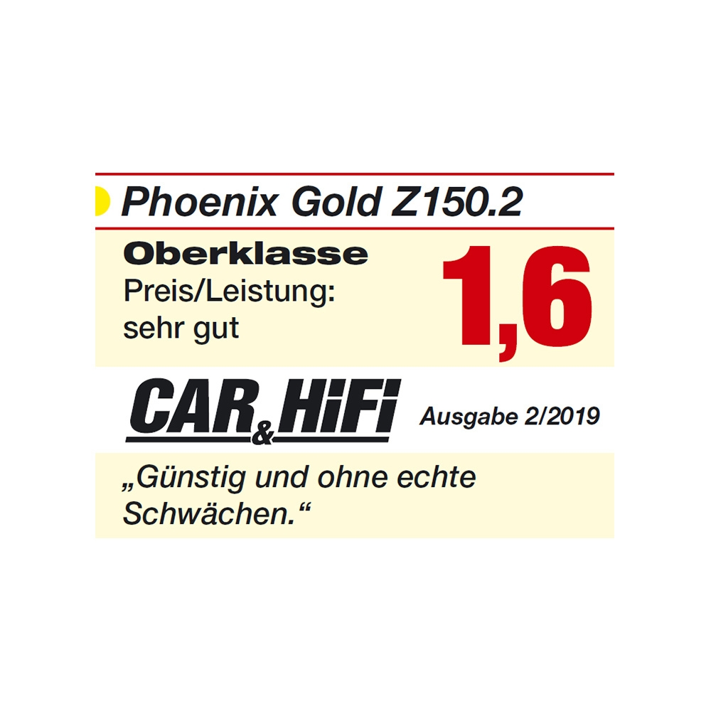 PHOENIX GOLD Z150.2 150W 2-Kanal Verstärker (Class-A/B)