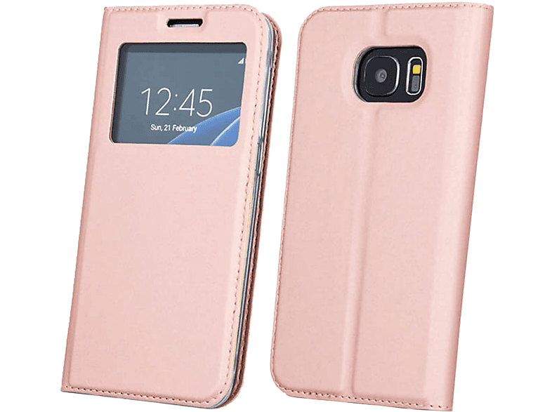 COFI Smart Look Case, Bookcover, Samsung, Galaxy J6 2018, Rosa