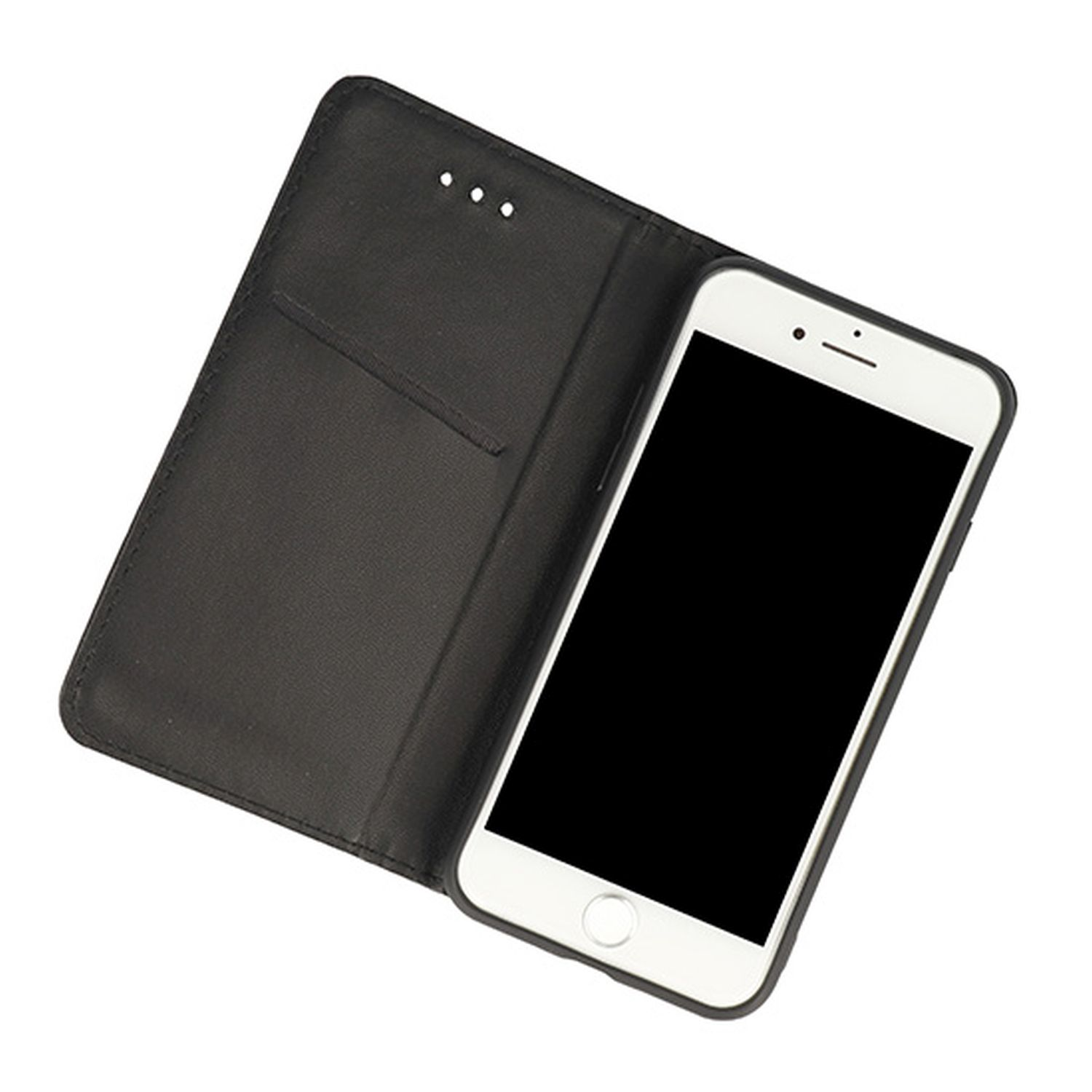 2in1 Schwarz Case, Samsung, COFI Bookcover, A8 Galaxy Plus, Twin