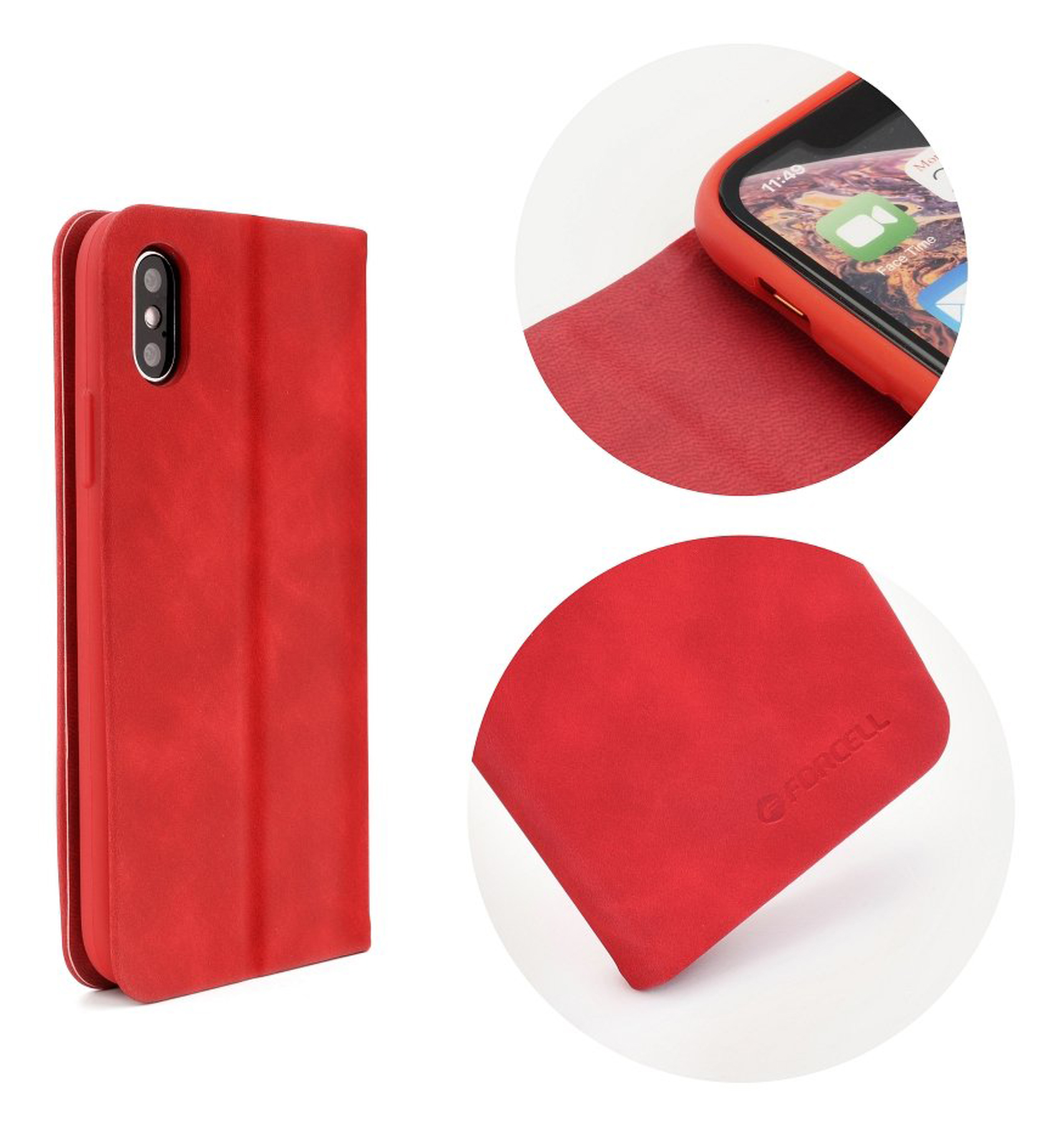 Rot S10, COFI Galaxy Samsung, Bookcover, Case, SILK