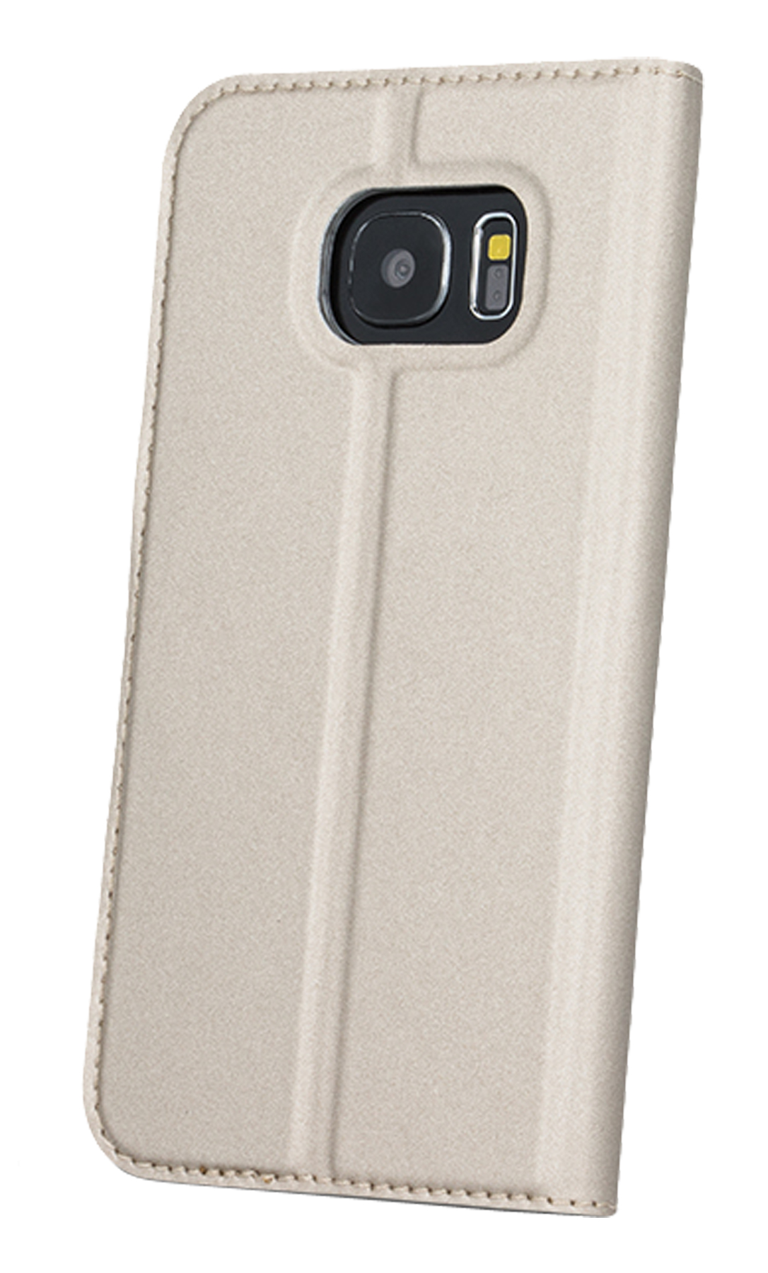 Gold A8 COFI Bookcover, Plus Samsung, Galaxy Look Smart Case, 2018,