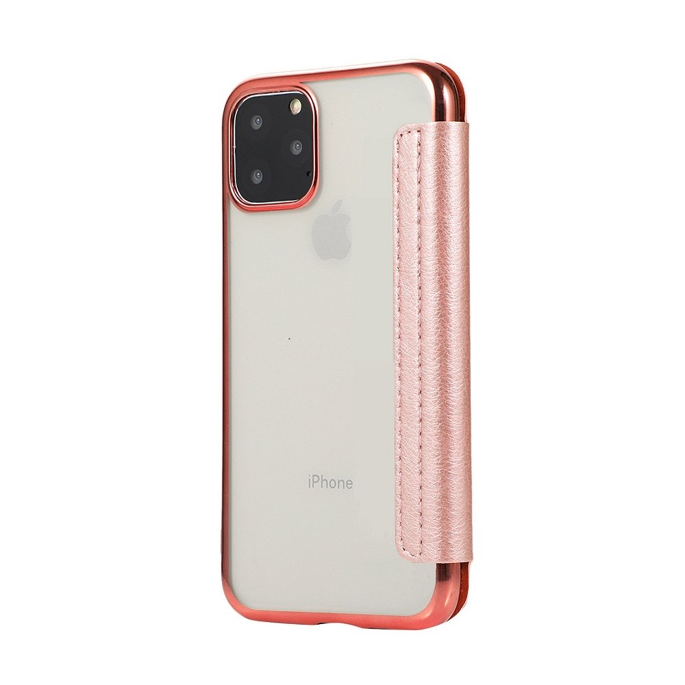 iPhone in einer rosa Hülle mit rosa Griff. Die Hülle befindet sich auf weißem Hintergrund.