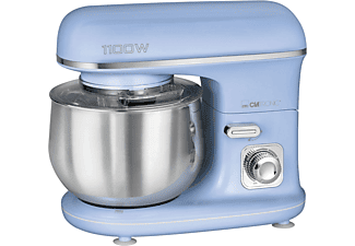 CLATRONIC Knetmaschine Rührmaschine Küchenmaschine 1100W KM 3711 blau Knetmaschine Pastellblau (1000 Watt)