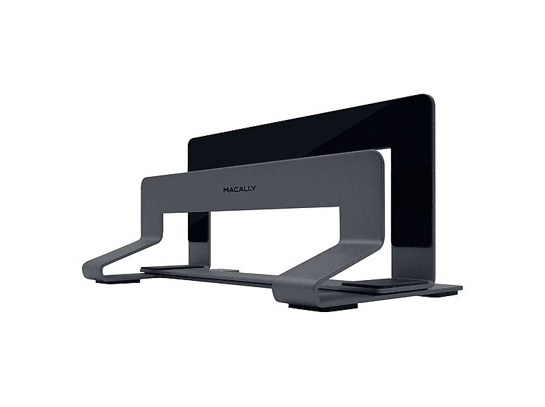 Macally VCSTAND Laptop-Ständer Aus Stahl – Platzsparend, Für MacBook & Laptops 1,6–3 Cm Dick, Space Grey
