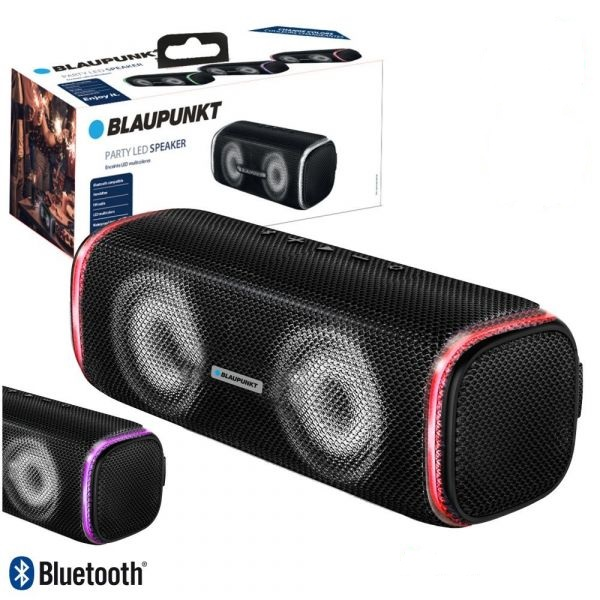 Schwarz Speaker LED BLAUPUNKT - Bluetooth - Schwarz 20 - Beleuchtung Watt Lautsprecher, Party BLP3920 -