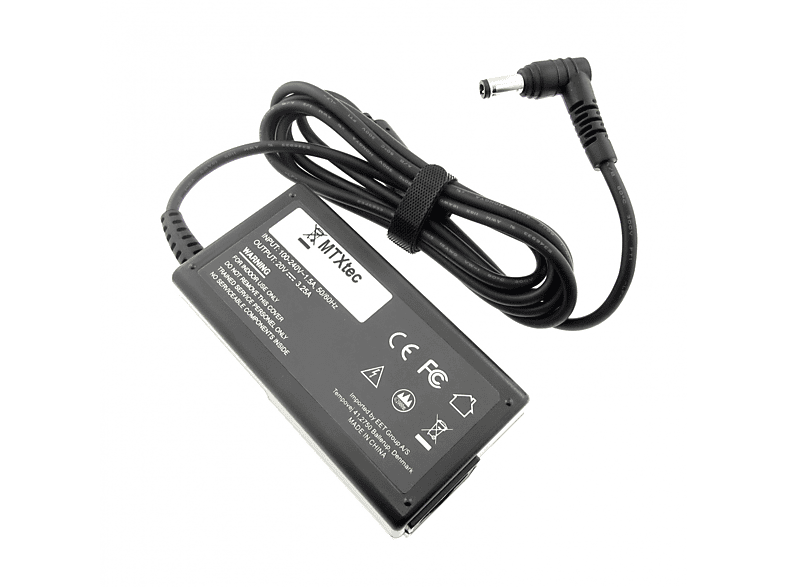 MTXTEC Netzteil, 20.0V, 3.25A für AVERATEC 3250, Stecker 5.5 x 2.5 mm rund Notebook-Netzteil 65 Watt