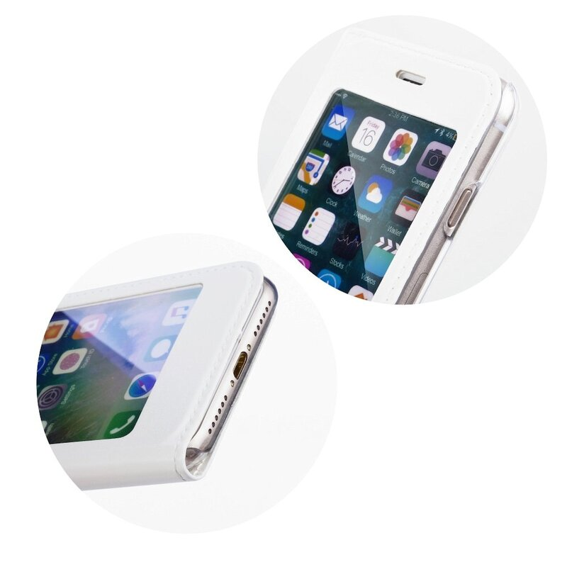 360 8, Full Weiß Cover, iPhone View Apple, Case, COFI