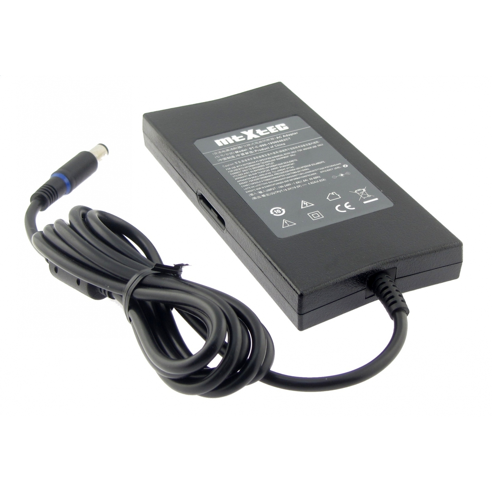 Watt 3550n, MTXTEC für x 90 4.62A Netzteil, 19.5V, Notebook-Netzteil DELL mm Vostro 90W, 7.4 Stecker 5.5 rund