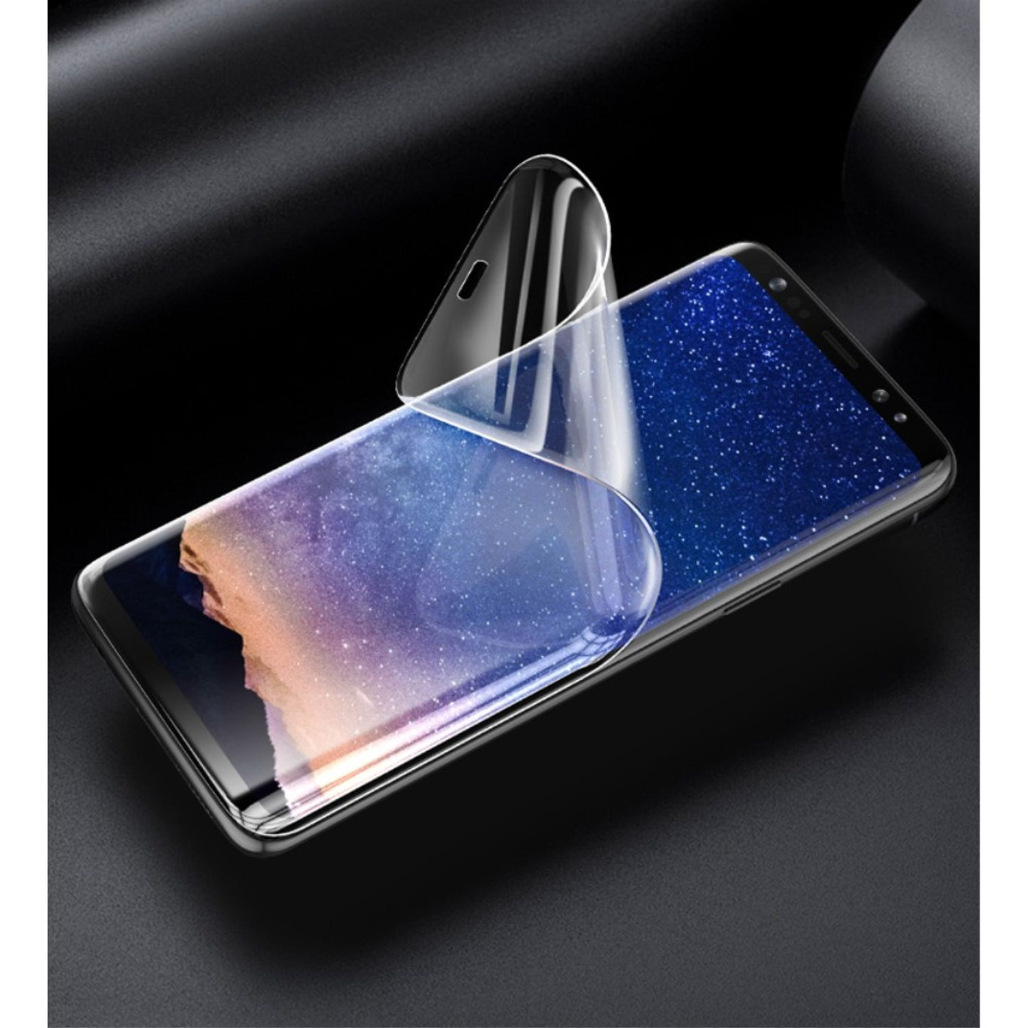 Pack Schutzfolie(für Samsung Displayschutz S9) DESIGN Galaxy KÖNIG 3er