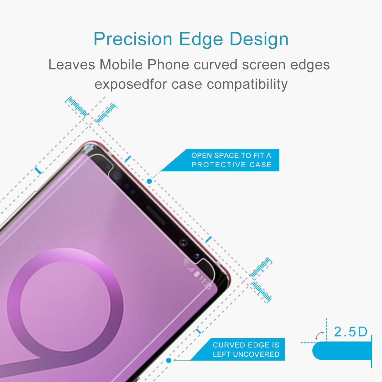 KÖNIG DESIGN 2er Note 9) Pack Galaxy Samsung Displayschutz Schutzfolie(für
