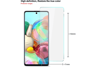 KÖNIG DESIGN 3er Pack Displayschutz Schutzfolie(für Samsung Galaxy A71)
