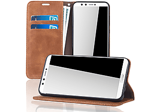 KÖNIG DESIGN Handyhülle, Bookcover, Huawei, Honor 9 Lite, Braun