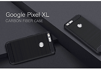 KÖNIG DESIGN Handyhülle Carbon Optik, Backcover, Google, Pixel XL, Schwarz