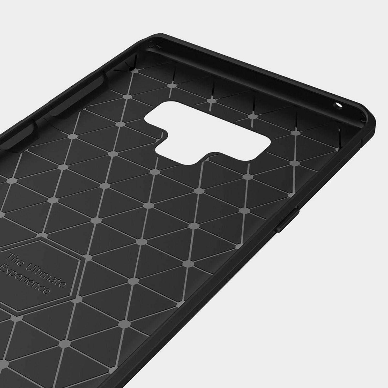 KÖNIG DESIGN Grau 9, Carbon Backcover, Handyhülle Samsung, Note Galaxy Optik