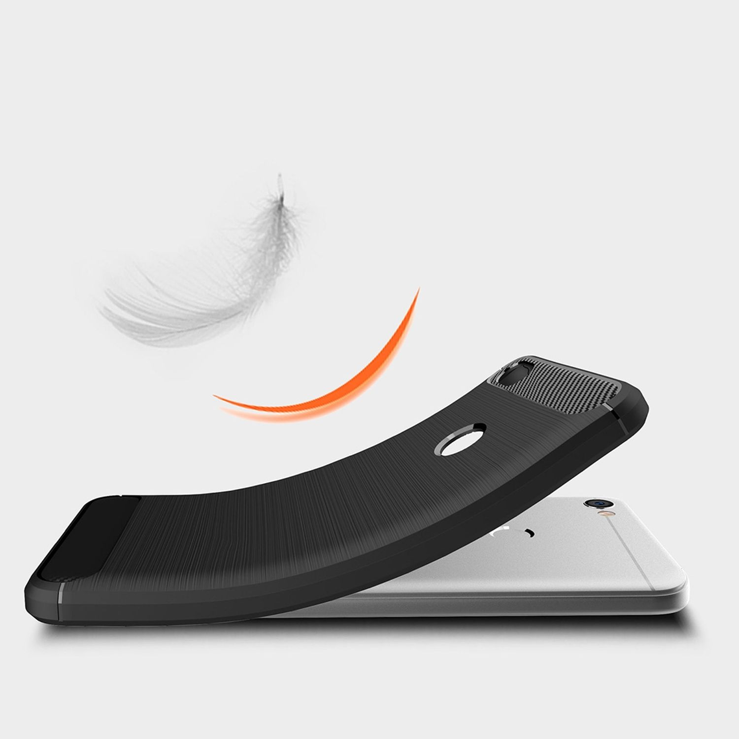Backcover, Carbon Note KÖNIG Redmi 5A, Blau DESIGN Optik, Handyhülle Xiaomi,