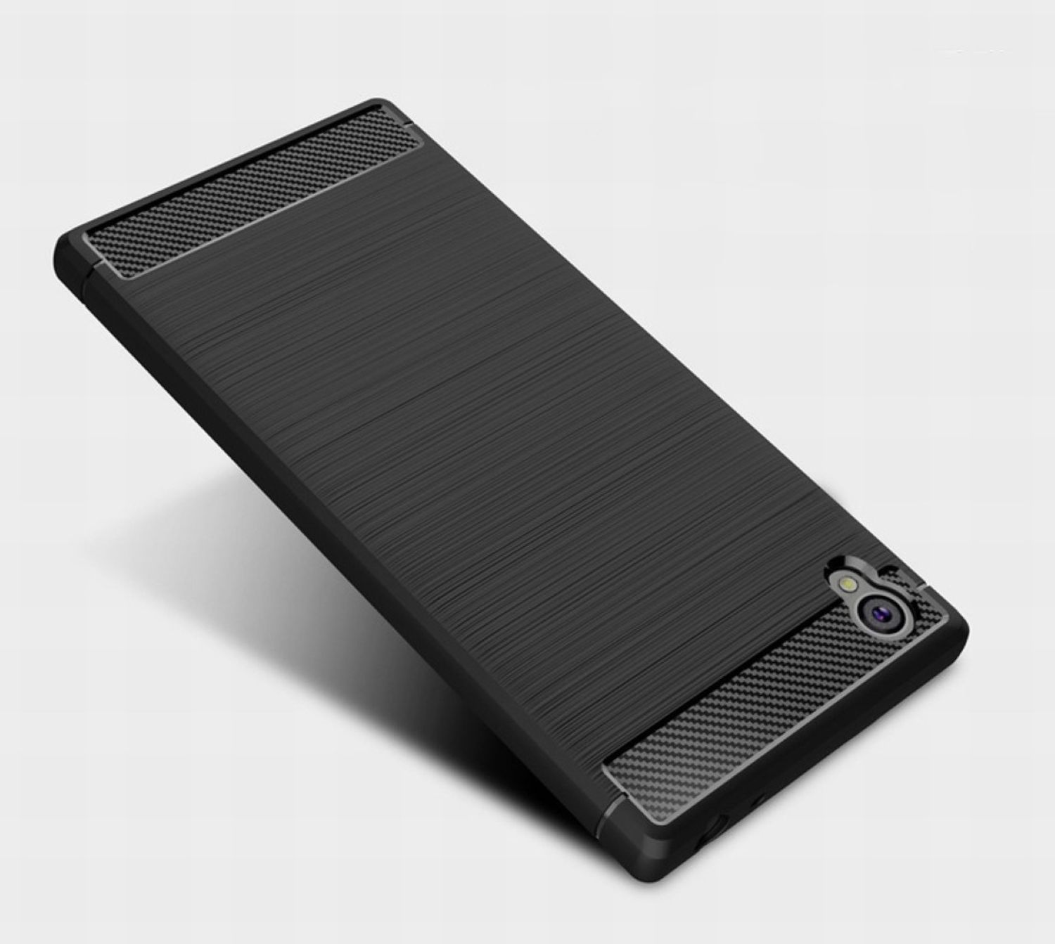 KÖNIG DESIGN Optik, Backcover, Carbon Xperia Grau Handyhülle E6, Sony