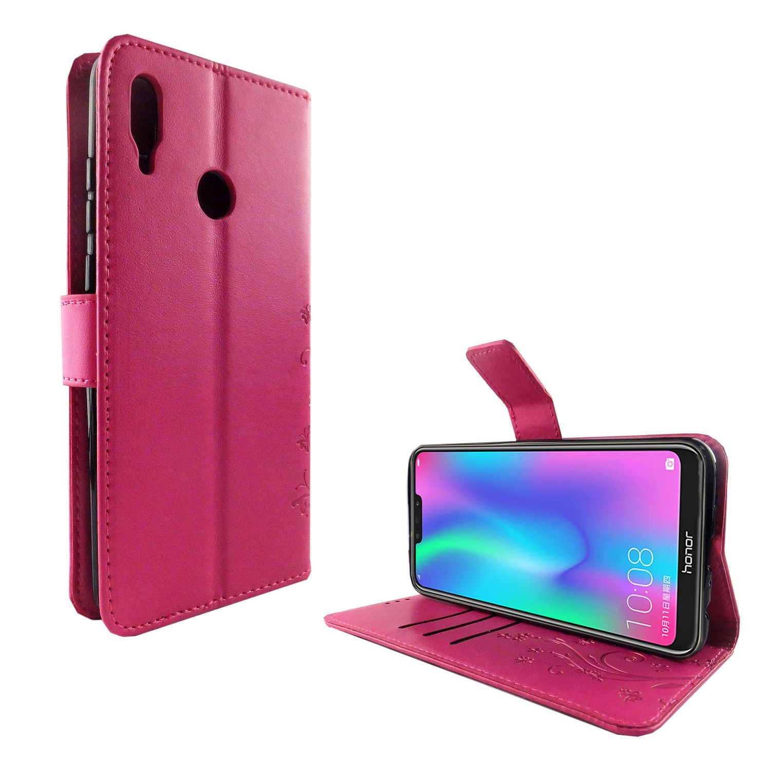 P DESIGN Huawei, KÖNIG Bookcover, 2019, Handyhülle, Rosa Smart