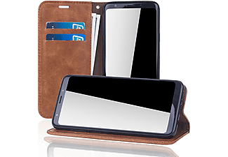 KÖNIG DESIGN Handyhülle, Bookcover, Samsung, Galaxy S9, Braun