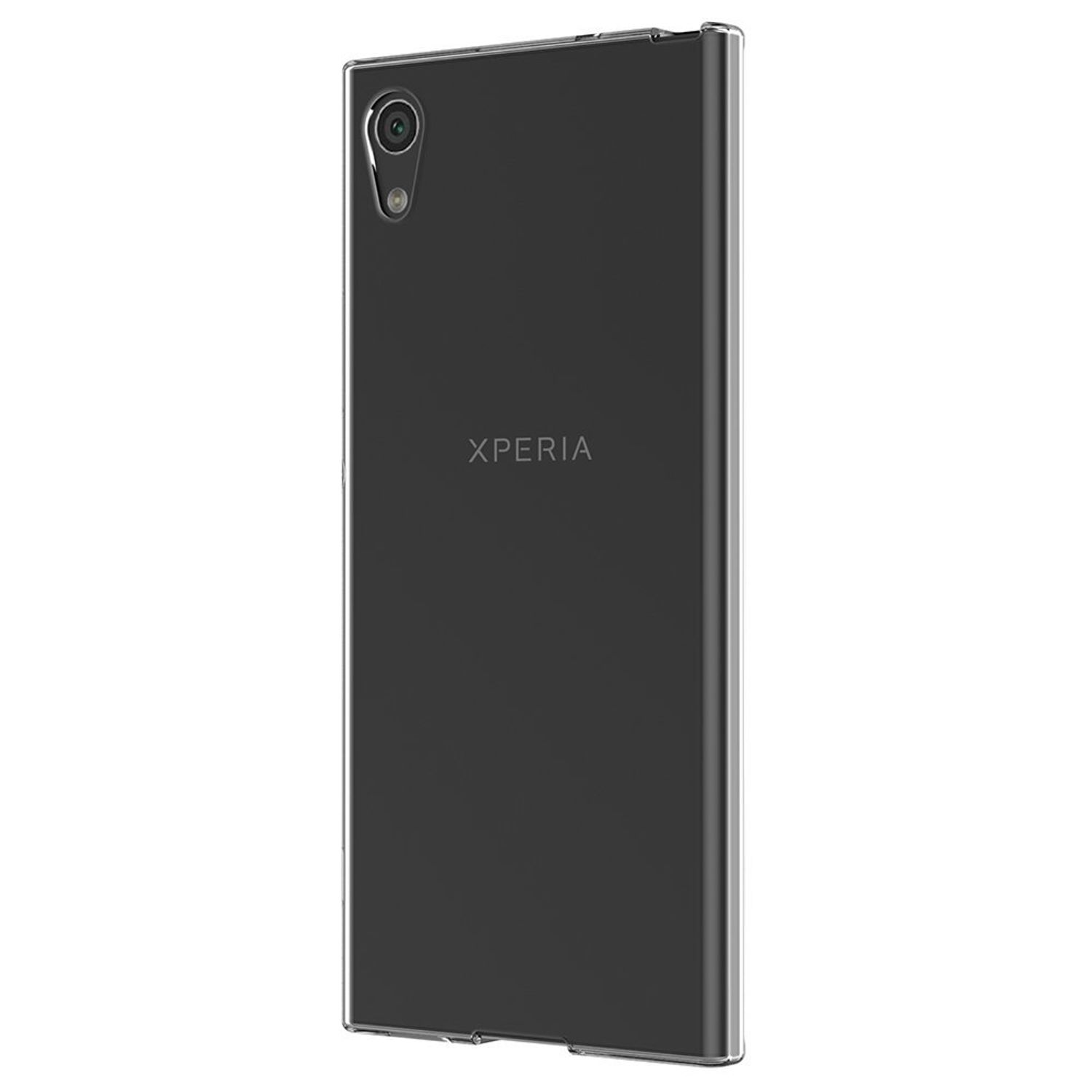 Ultra, Handyhülle DESIGN Dünn Ultra Backcover, KÖNIG Bumper, Xperia XA1 Transparent Sony,