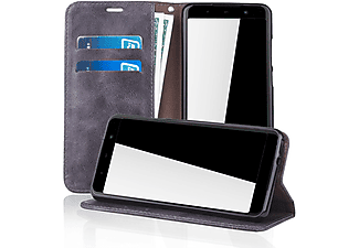 KÖNIG DESIGN Handyhülle, Bookcover, Wiko, Lenny 5, Grau
