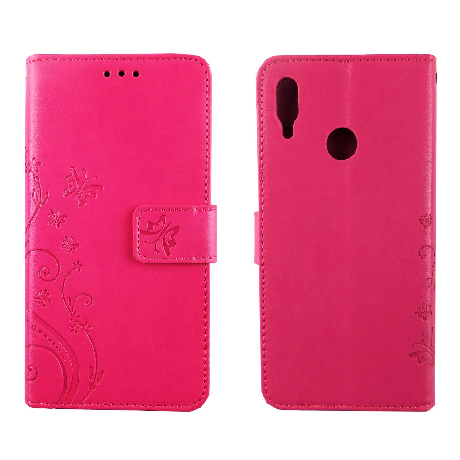 KÖNIG DESIGN Handyhülle, Bookcover, Rosa P 2019, Smart Huawei